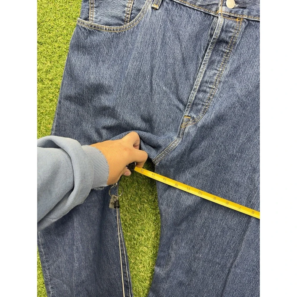 Vintage Levis 501 xx Jeans Mens 44x30 Preshrunk Button Fly Dark Wash Denim NWT
